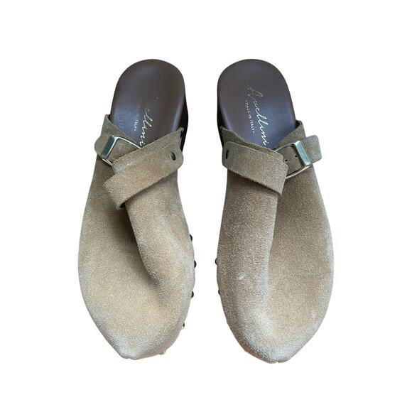 Avellini Tan Suede Clogs Size 37 - Picture 1 of 8